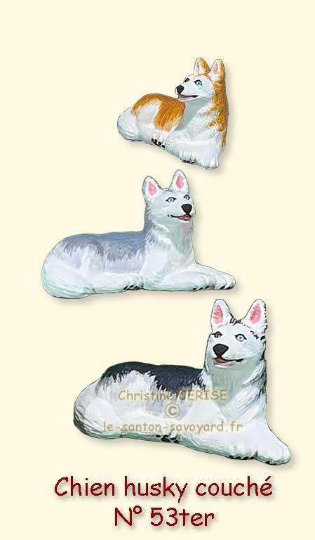 N°53ter chien husky couche